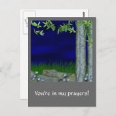 庭で ポストカード (正面/裏面)