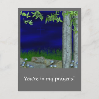 庭で ポストカード