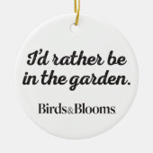 庭にむしろあって下さい セラミックオーナメント (正面)