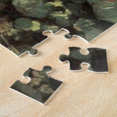 庭にバスケットをした野菜の少女 ジグソーパズル (側面)