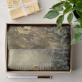 庭にバスケットをした野菜の少女 薄葉紙 (ギフト)