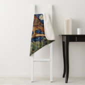 庭にフクロウのウィリアム・モリススタイル シェルパブランケット (インサイチュ)