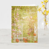 庭に入って下さい カード (黄色い花)