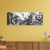 庭に包まれたキャンバスに キャンバスプリント (インサイチュ (リビング))