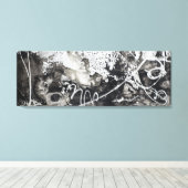 庭に包まれたキャンバスに キャンバスプリント (インサイチュ (ウッドフロア))