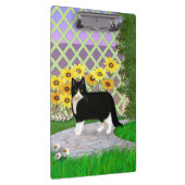 庭に咲く白黒猫 クリップボード (右)