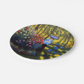 庭に日傘を持ったモネの女性 ペーパープレート (アングル)