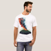 庭に栄養を与える灰 Tシャツ (正面フル)