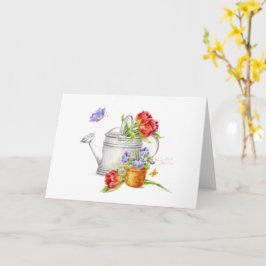 庭に水をやる空白のと、いつでもカード カード