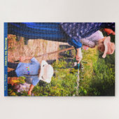 庭に水をやる/農場 ジグソーパズル (横)