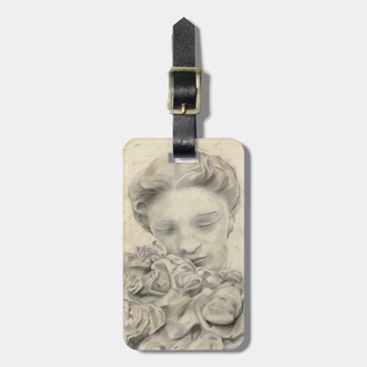 庭に浮かぶ像 ラゲッジタグ (正面縦)