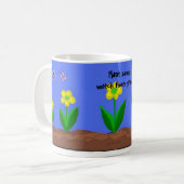 庭に種を植えよう コーヒーマグカップ (正面左)