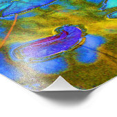 庭に蓮のユリの水百合イタリアン場 フォトプリント            (角)