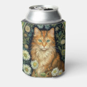 庭に赤い猫アールヌーボー 缶クーラー (缶裏面)