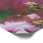 庭に遊三人の女の子がいる ポスター (角)