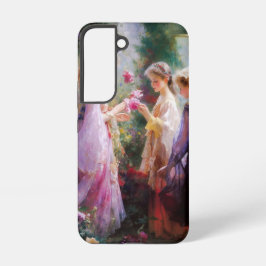 庭に遊三人の女の子がいる SAMSUNG GALAXY S22ケース
