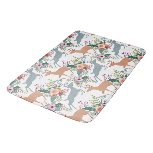 庭に鹿 バスマット (アングル)