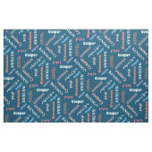 庭に4人の子どもやペットの名前カスタムを付ける ファブリック (ファットクウォーター)