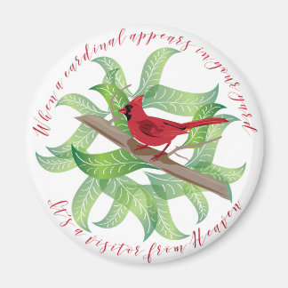 庭に(鳥)ショウジョウコウカンチョウが現れると… マグネット