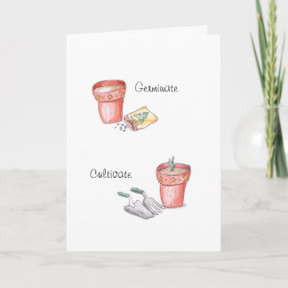 庭のお祝い シーズンカード