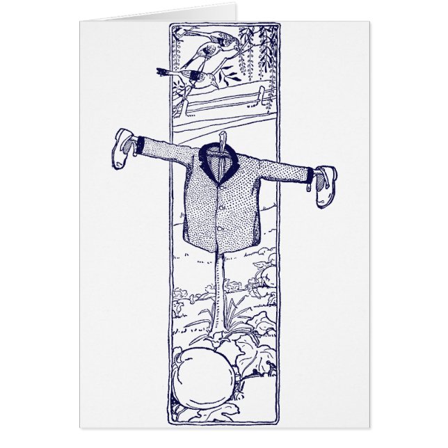 庭のかかし (正面)