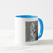 庭のかわいい子ネコ マグカップ (正面右)