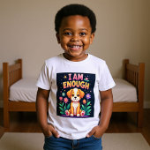 庭のかわいい子犬 ベビーTシャツ