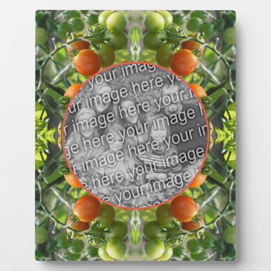 庭のさくらんぼトマト自分の写真のプラークを追加 フォトプラーク (正面)