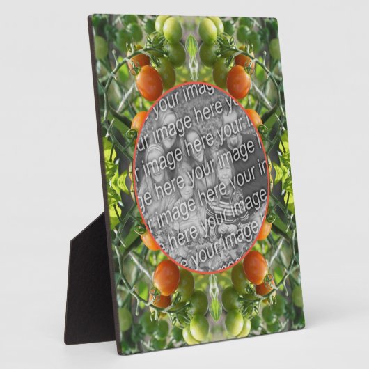 庭のさくらんぼトマト自分の写真のプラークを追加 フォトプラーク (側面)