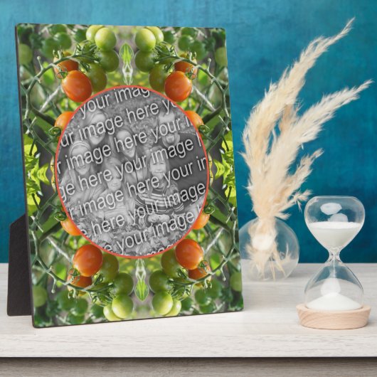 庭のさくらんぼトマト自分の写真のプラークを追加 フォトプラーク (側面)