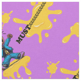 庭のそばのムスタアヤードパープルコットン生地 ファブリック