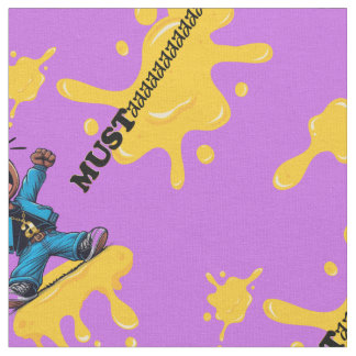 庭のそばのムスタアヤードパープルコットン生地 ファブリック