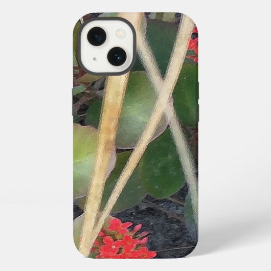 庭のそよ風 iPhoneケース (裏面)