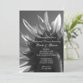 庭のひまわり ウェディング リハーサル ディナー 招待状 (スタンド正面)