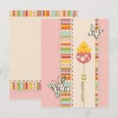 庭のひよこの郵便はがき シーズンポストカード (正面/裏面)