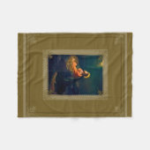 庭のイエス・キリストの苦悶 フリースブランケット (正面(横))