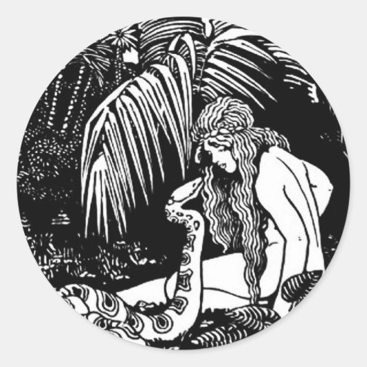 庭のイブ ラウンドシール (正面)