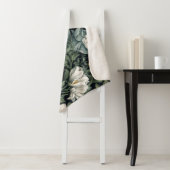 庭のウサギと花アールヌーボースタイル シェルパブランケット (インサイチュ)