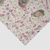 庭のウサギピンク色の花 薄葉紙 (詳細)