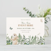 庭のウサギ 招待状 (スタンド正面)