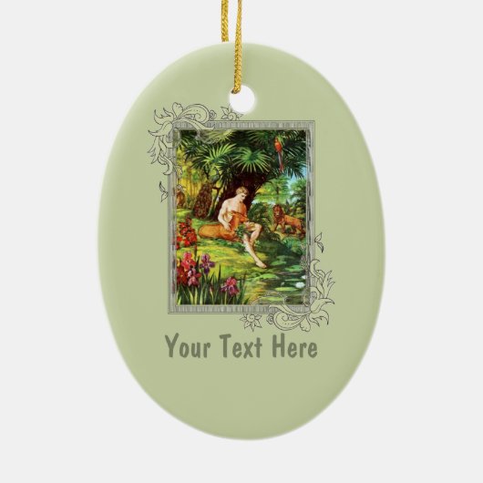 庭のエデンアダム セラミックオーナメント (裏面)