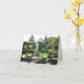 庭のオアシスNotecard カード (黄色い花)