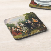 庭のオリバーおよび区家族、c.1788 ( コースター (左側)