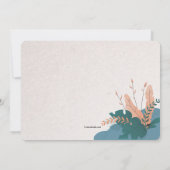 庭のカタツムリの誕生日パーティー招待状 招待状 (裏面)