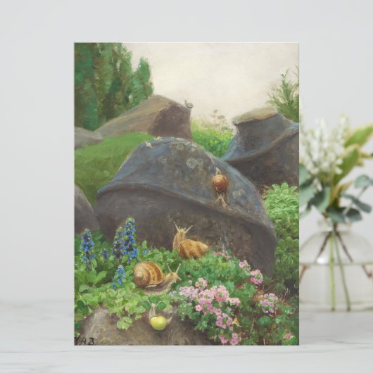 庭のカタツムリ カード (スタンド正面)