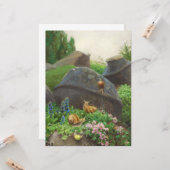 庭のカタツムリ カード (正面/裏面インサイチュ)