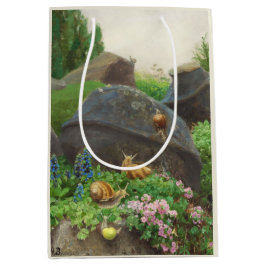 庭のカタツムリ（H.A.ブレンデキルデ） ミディアムペーパーバッグ