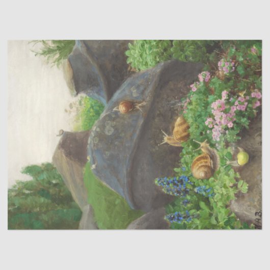 庭のカタツムリ（H.A.ブレンデキルデ） 薄葉紙 (正面)