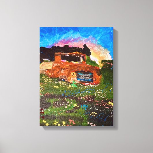 「庭のカチカチ」 キャンバスプリント (正面)