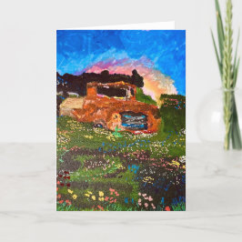 「庭のカチャカチャいう音」 サンキューカード